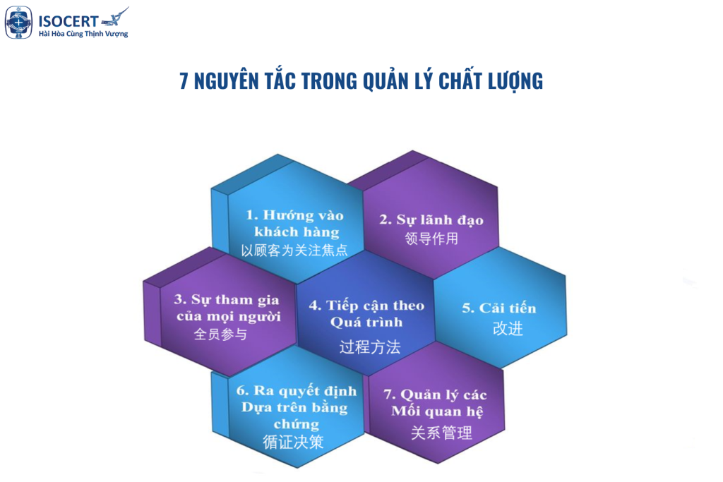 7 nguyên tắc trong quản lý chất lượng